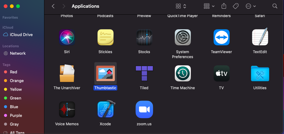 Thumbtastic can be found in applications folder after install